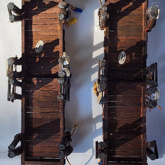 Vintage Lemax Village Collection 2001 Wooden Piers Set of 2 Retired/Discontinued - Picture 5 of 14